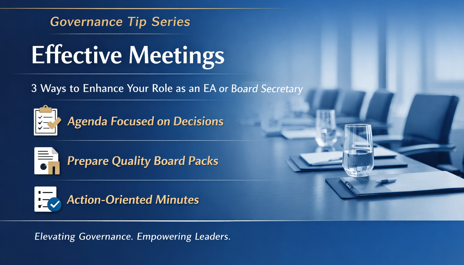 Governance Tip Series: Meetings